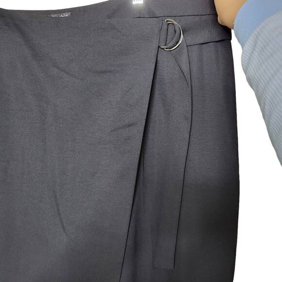 City Chic Wrap Up Cropped Black Pants Size XXL/24 - Picture 5 of 12
